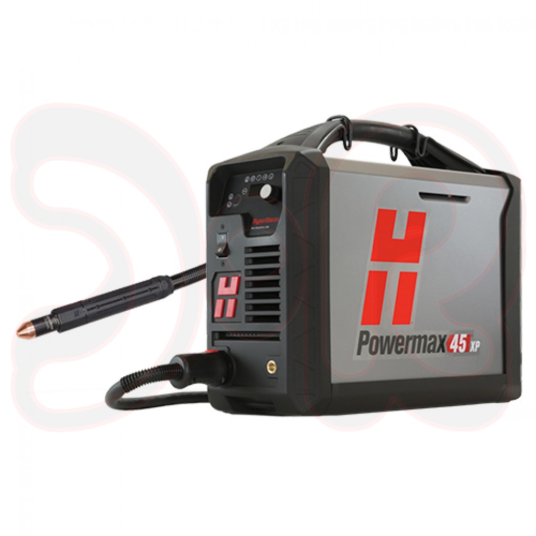 HYPERTHERM M.-Plasmaschneidanlage Powermax45 XP 400 V mit 180° Duramax Lock 15,2 m, Fernstarter/CPC