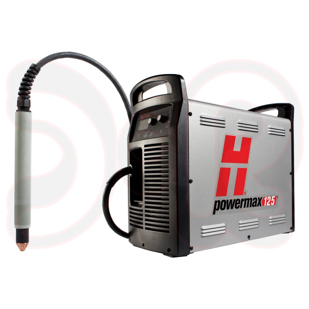 HYPERTHERM Maschinen-Plasmaschneidanlage Powermax125 400 V mit 180°-Brenner 7,6 m mit Fernstarter