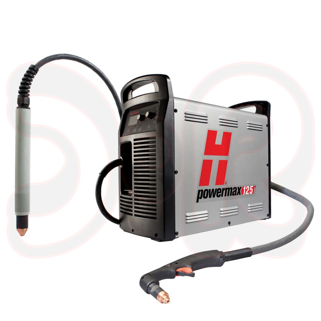HYPERTHERM Hand-/M.-Plasmaschneidanlage Powermax125 400 V mit 180°-Br. 15,2 m und 75°-Handbr. 7,6 m