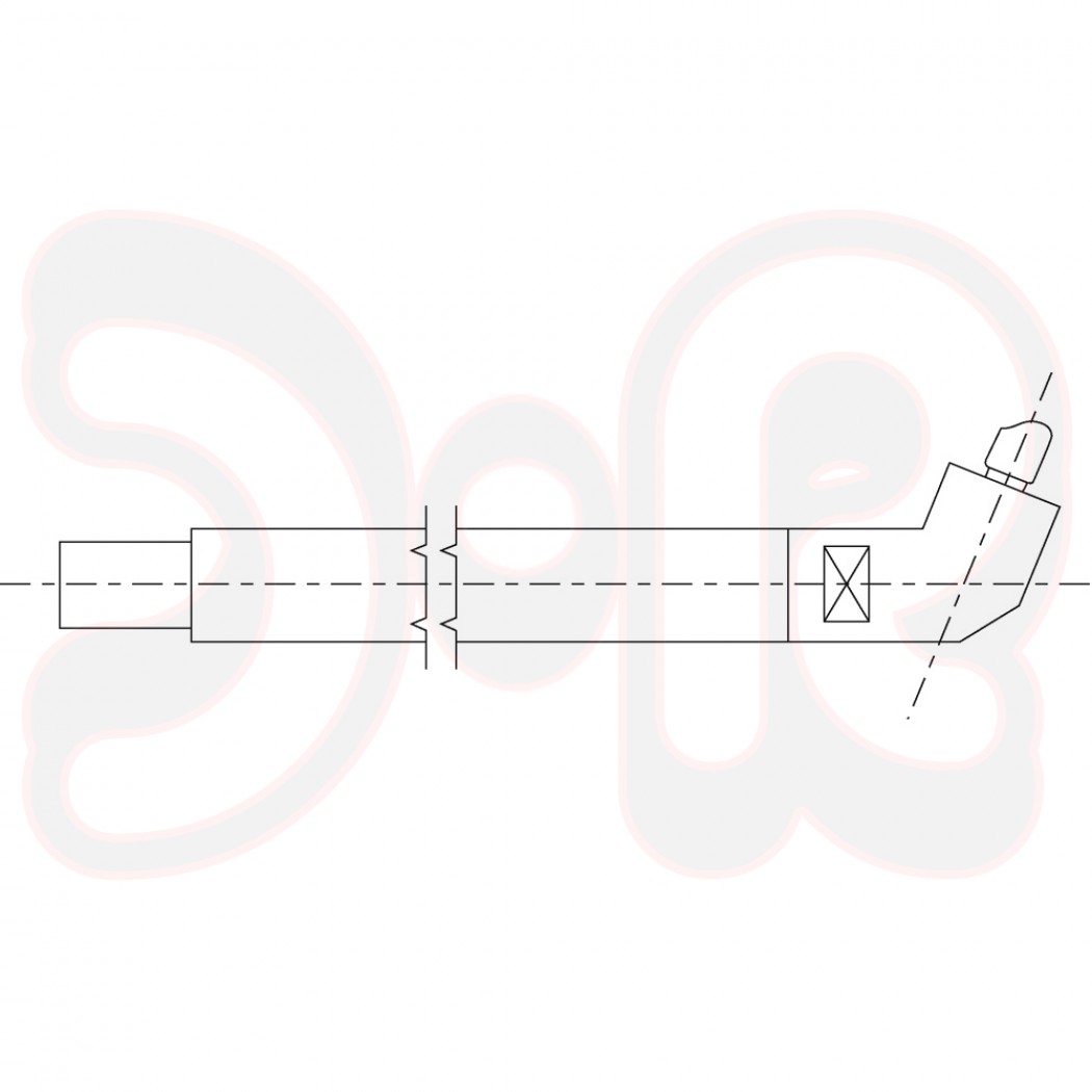 unterer Schweißarm geneigt 400mm für Punktschweißzange PN 4/6