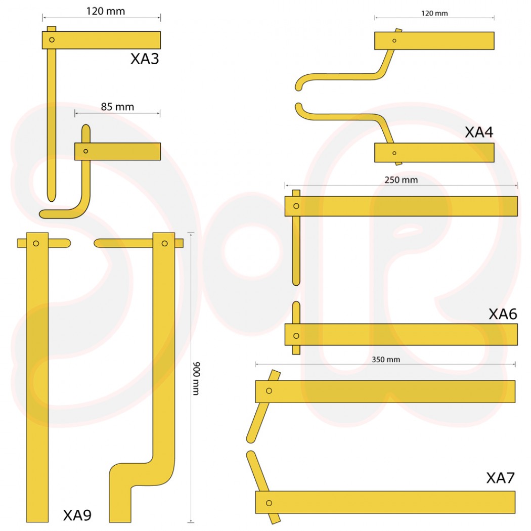 TELWIN Arm-KIT für Pneumatische- Modulare Punktschweißzangen (XA3, XA4, XA6, XA7, XA9)