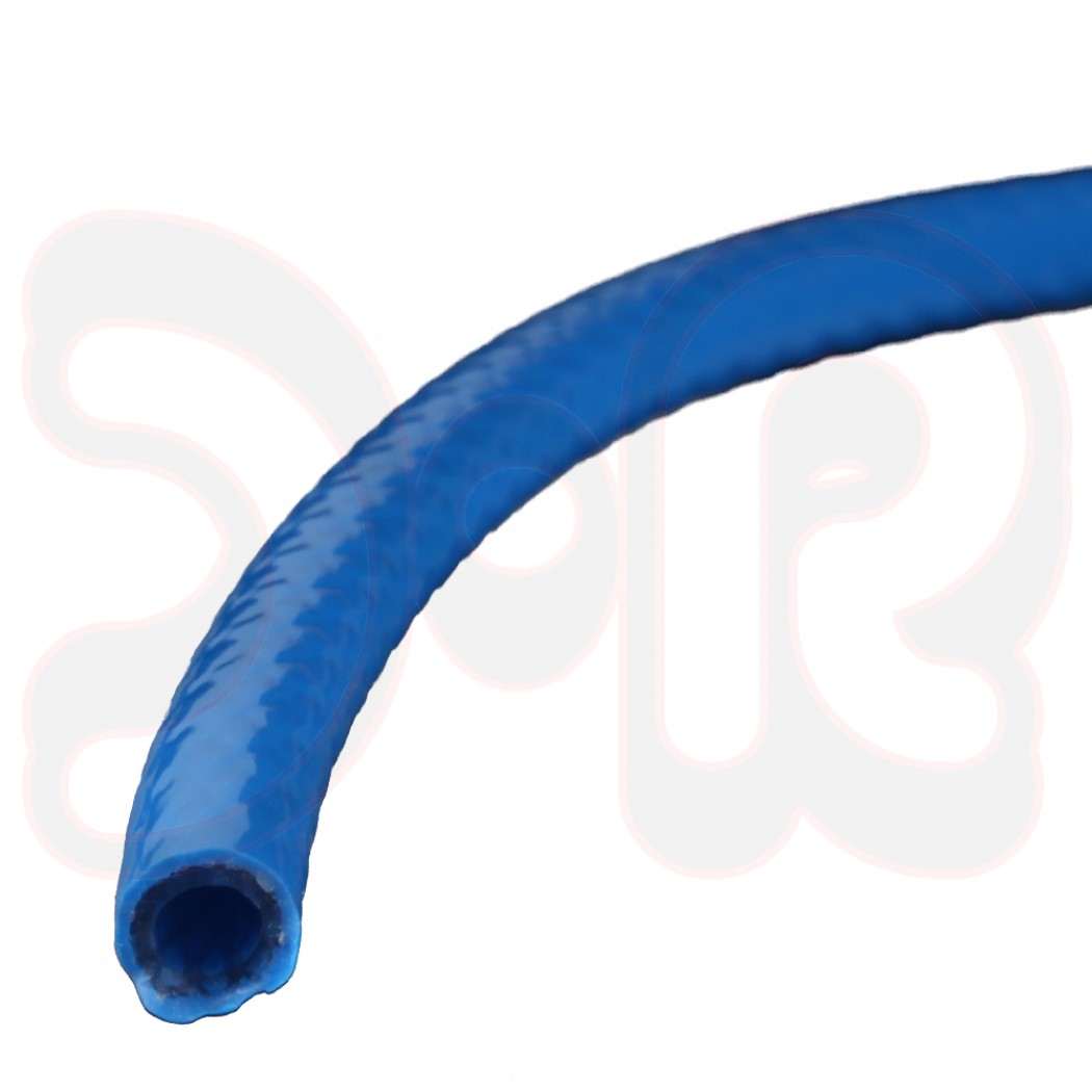 Wasservorlaufschlauch 5 x 1,5 mm für Brenner blau transparent