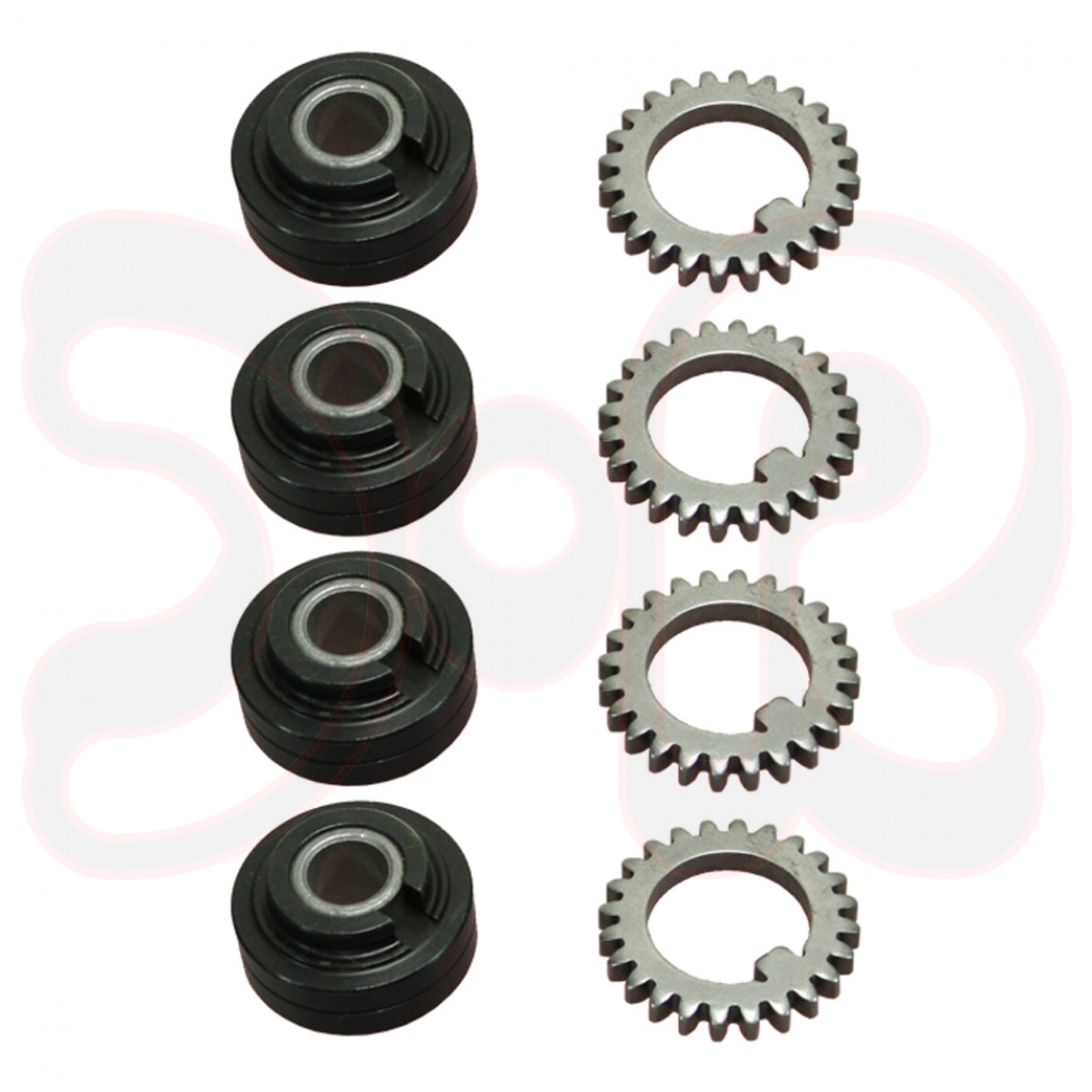 Förderrollenpaare für Aluminium mit Zahnkranz für SYNERGIC.PRO²/RP/MEGA.ARC, 4-Rollen-Antrieb
