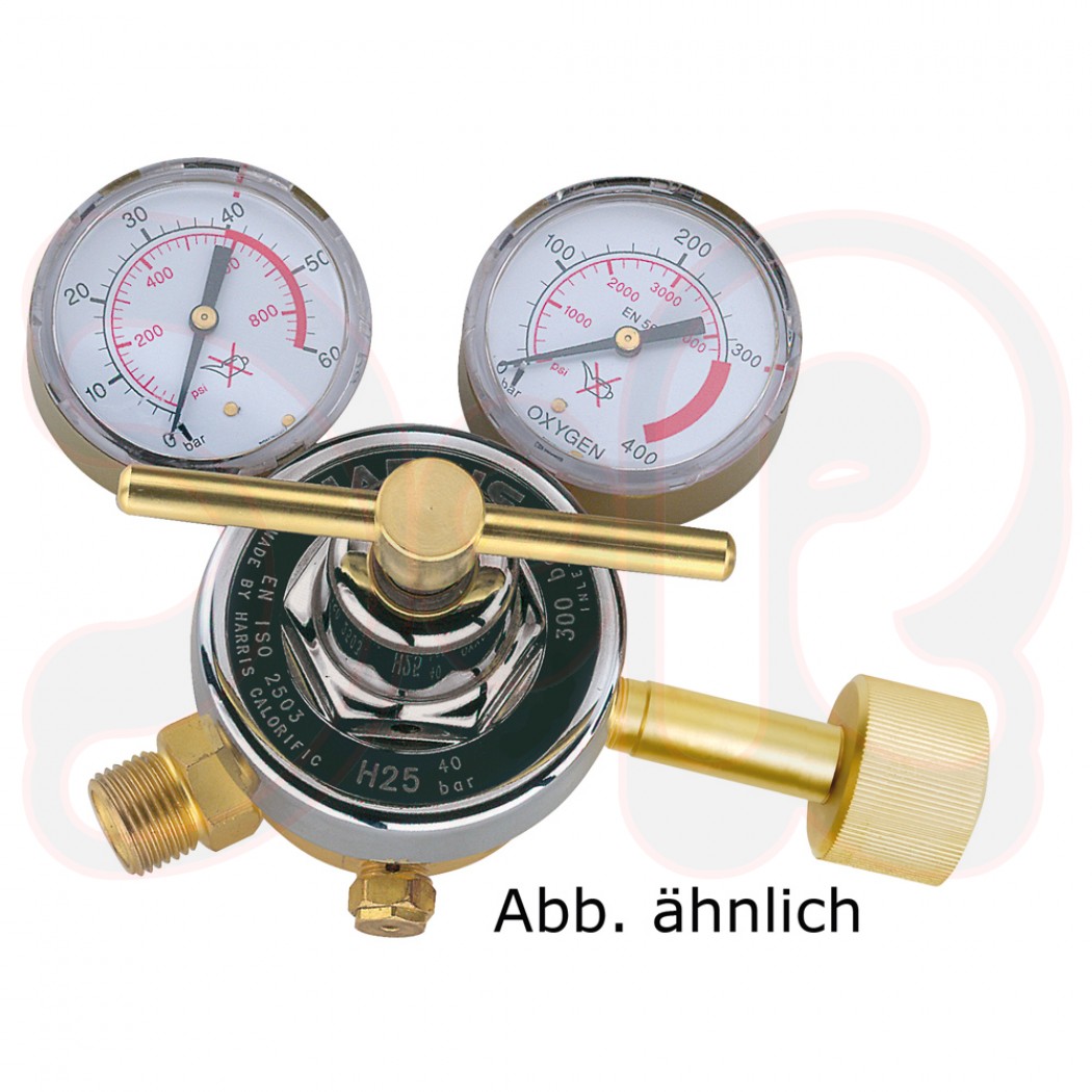 HARRIS Flaschendruckminderer Modell H25, einstufig Argon/CO2 300 bar / 0-40 bar