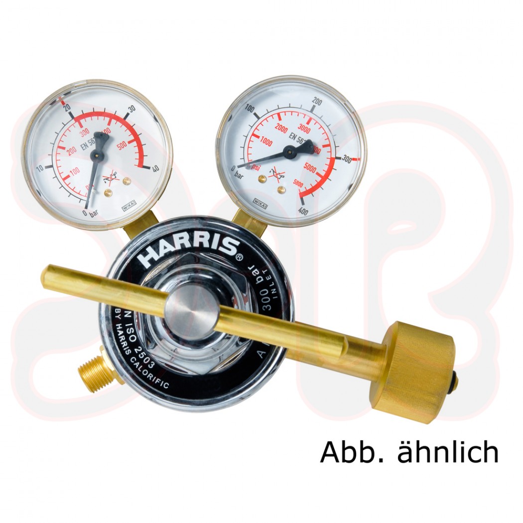 HARRIS Flaschendruckminderer Modell 996, zweistufig Druckluft 300 bar / 0-10 bar