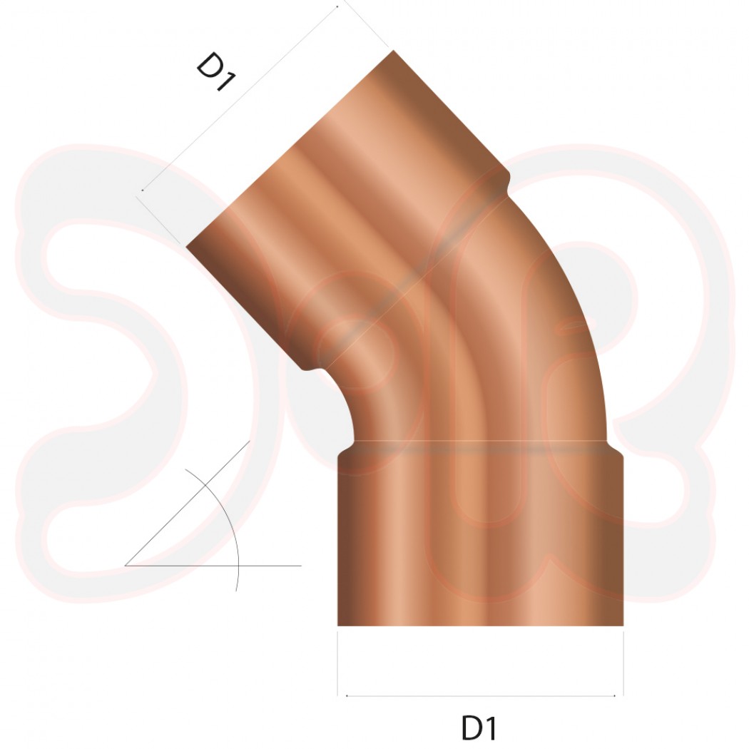 Kupferlötfitting für technische Gase - metrisch - 5240 Reduzierung Ø= 12 auf 06 mm, Innenlötenden