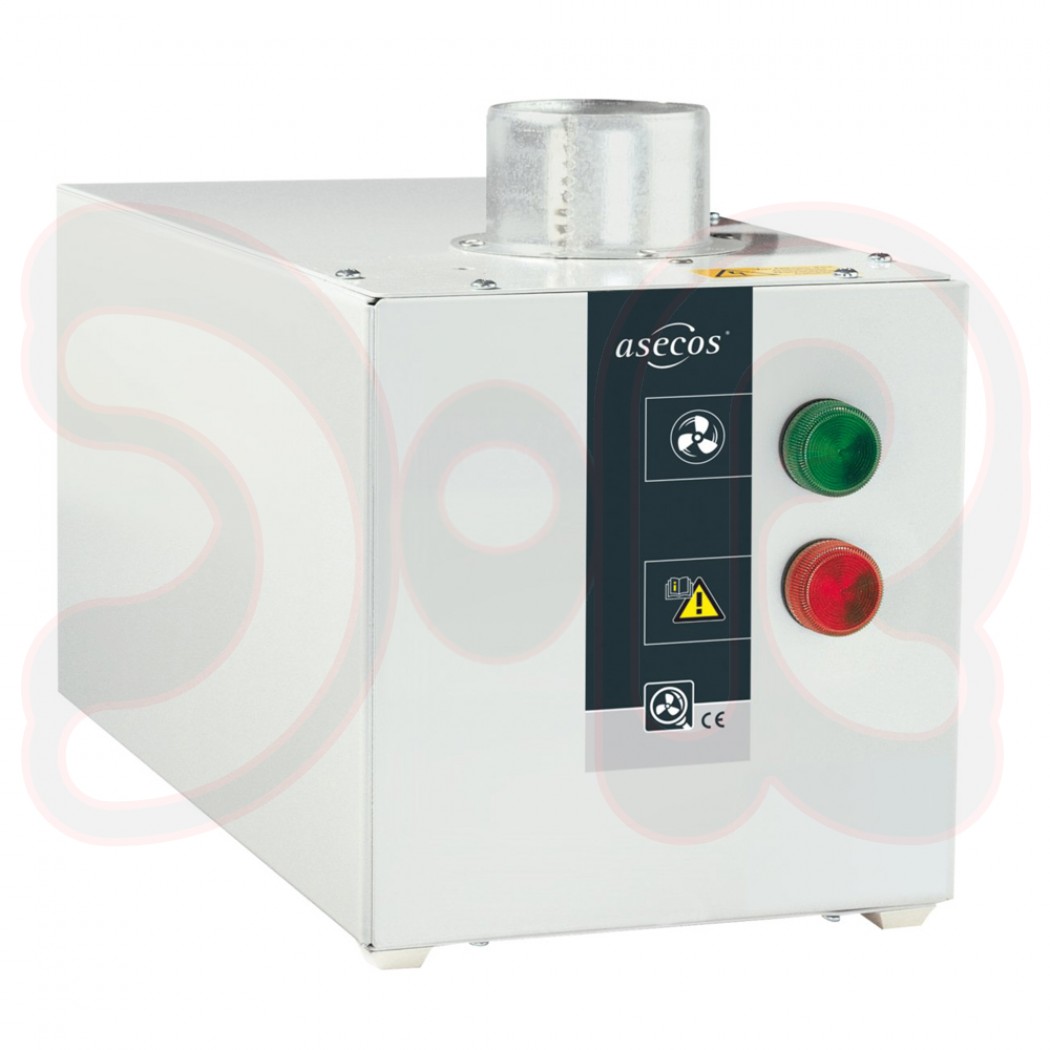 Entlüftungsaufsatz für Druckgasflaschen-Hochschränke, mit Abluftüberwachung