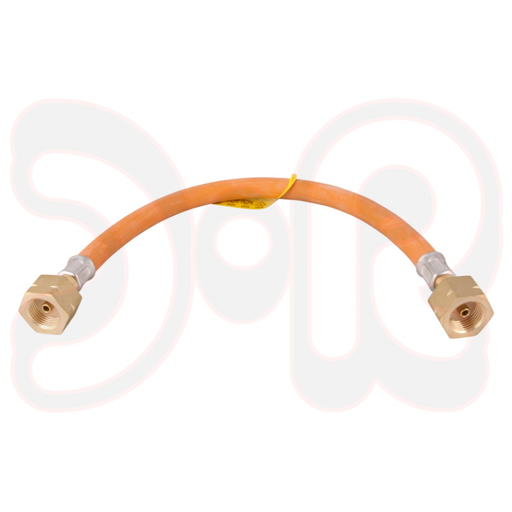 Hochdruck Propan Umfüllschlauch 400 mm lang, beidseitiger Kombi-Anschluß für 5/11/19/33 kg Flaschen