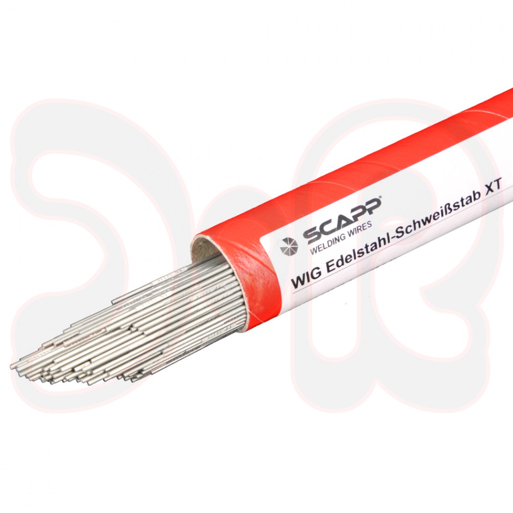 SCAPP WIG-Edelstahl Schweißstab, We-Nr. 1.4551, Ø 1,6 x 1000 mm, XT 347/SI / EN 12072 / DIN 8556-86