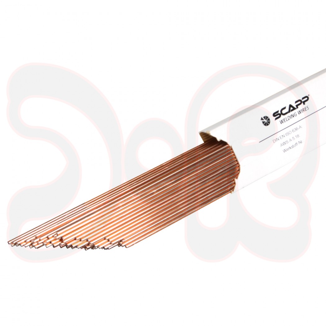 SCAPP Gasschweißstab XT GII We.-Nr. 1.0494, EN 12536/DIN 8554, Ø 4,0 x 1000 mm