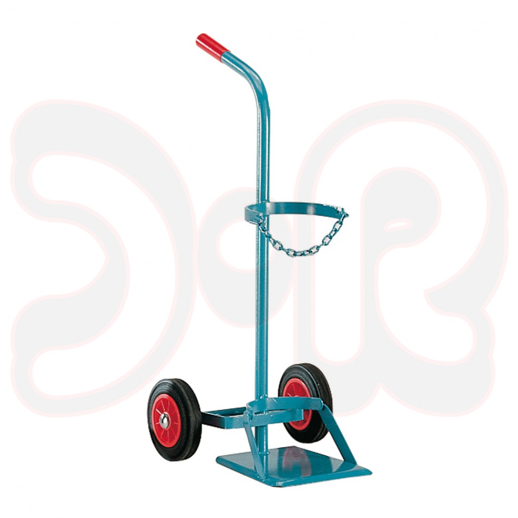 SCAPP Flaschenwagen für 1 x 50 l Gasflasche, Standplatte, Vollgummiräder