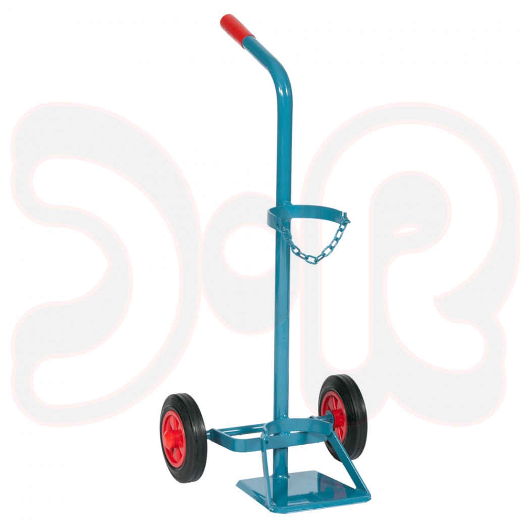 SCAPP Flaschenwagen für 1 x 10 l Gasflasche, Standplatte, Vollgummiräder