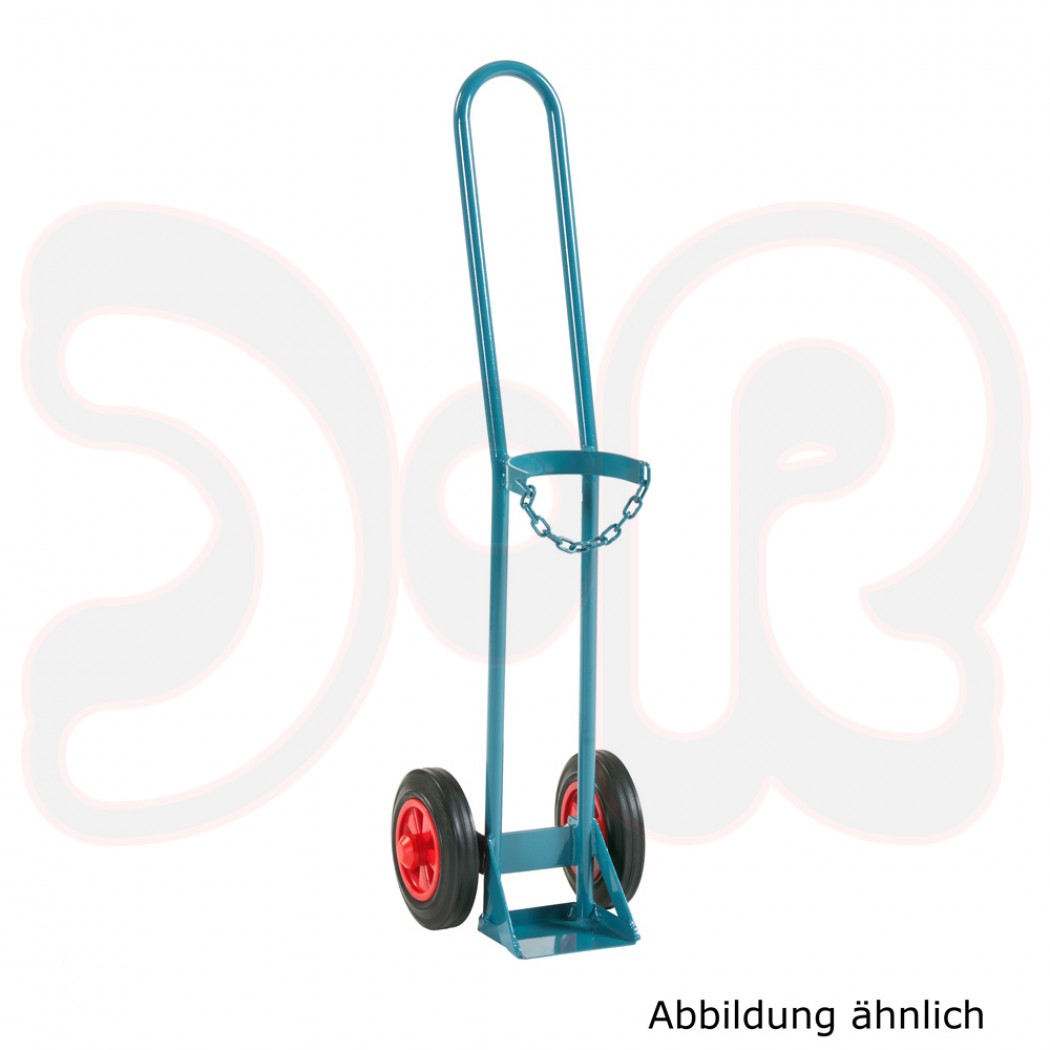 SCAPP Flaschenwagen für 1 x 10 l Gasflasche, passend f. Sicherheitsschränke, Luftbereifung