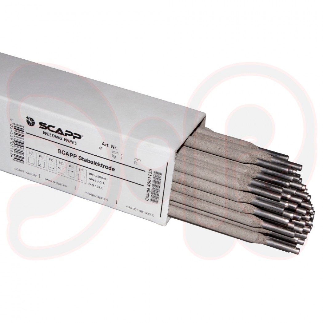 SCAPP Stabelektrode Xt-307 maxiweld AC We-Nr. 1.4370 Ø 5,0 x 450 mm, E 18 8 6 Mn R26, ~E 307-16