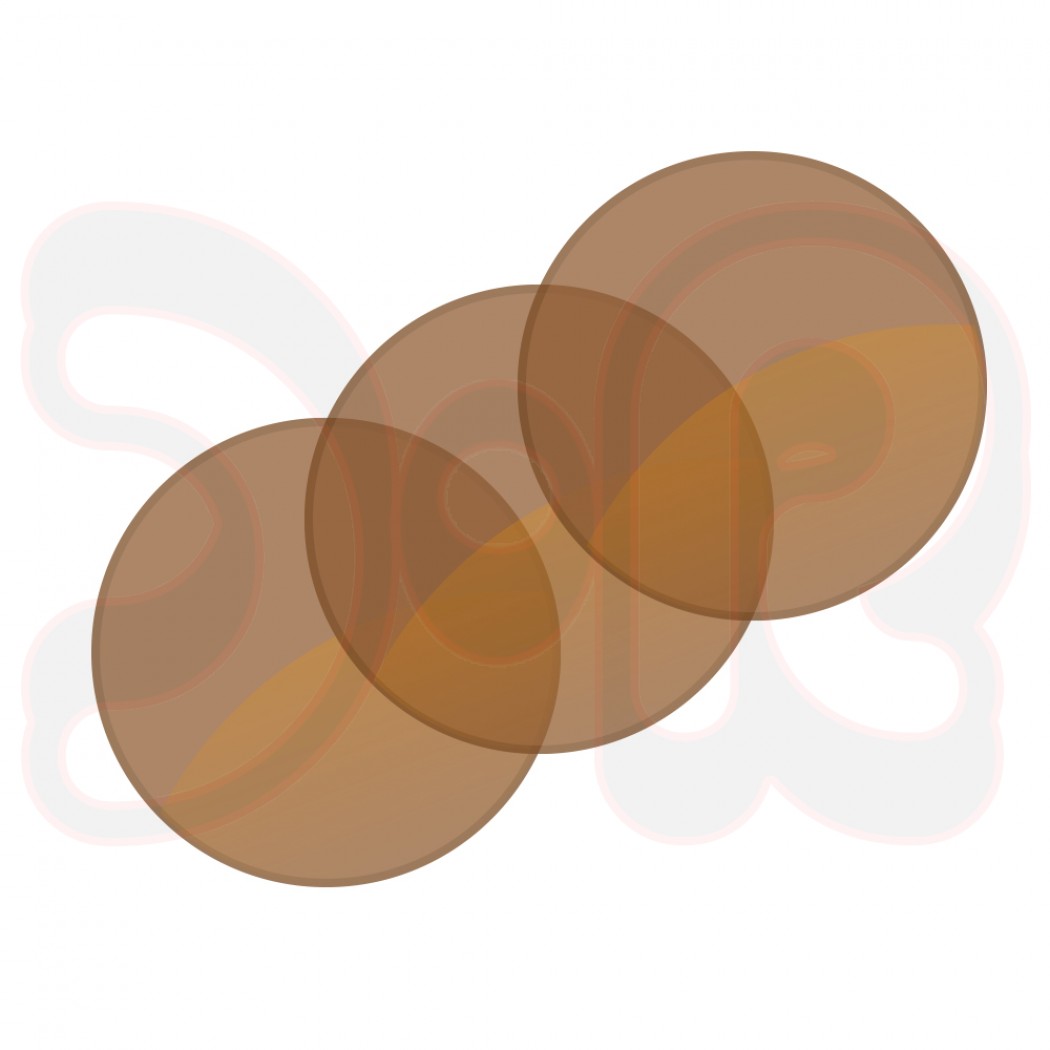 Schutzglas rund Ø 50mm Athermal goldverspiegelt DIN A9