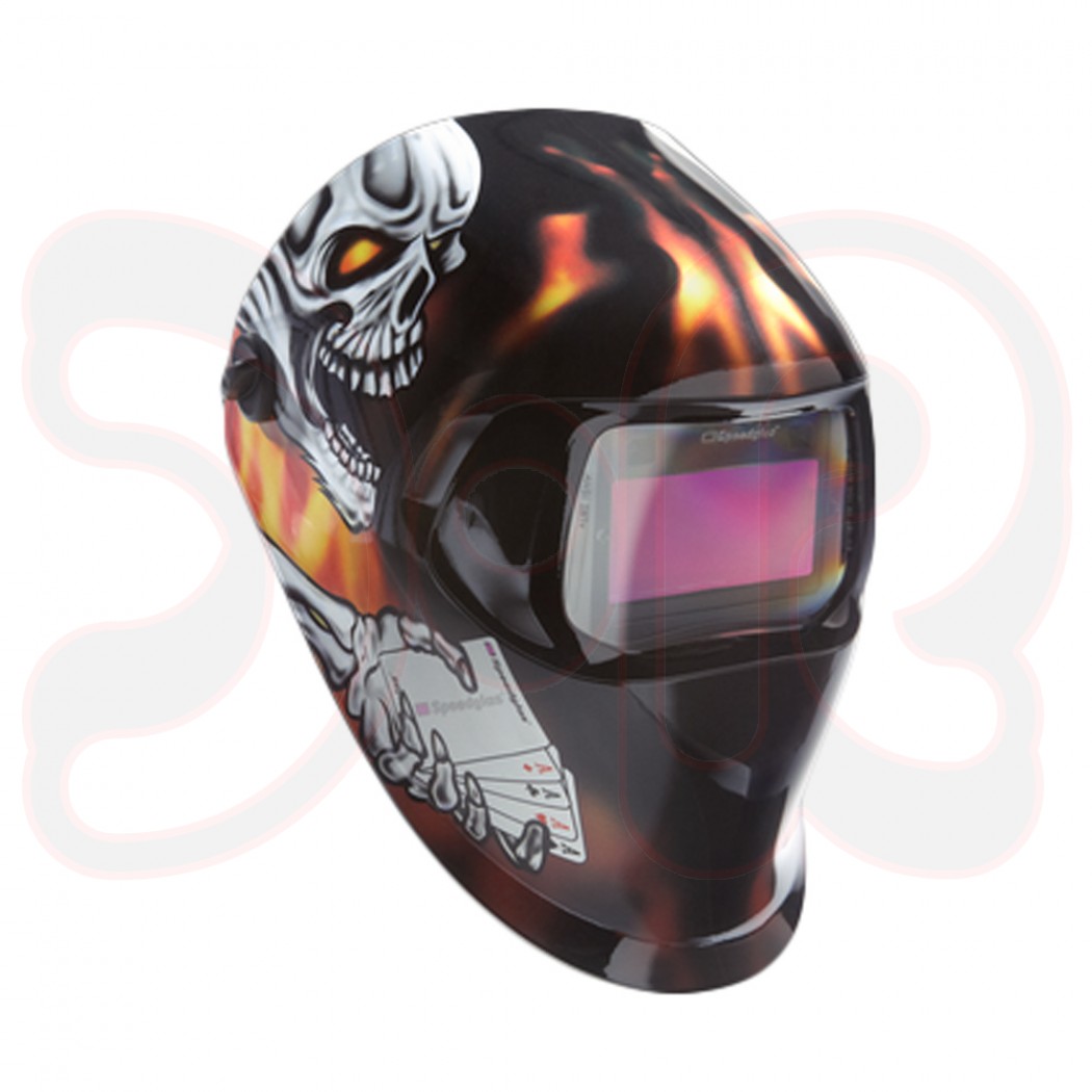 SPEEDGLAS 100 Graphic Schweißmaske "Aces High" mit Schweißfilter 100V, DIN 8-12