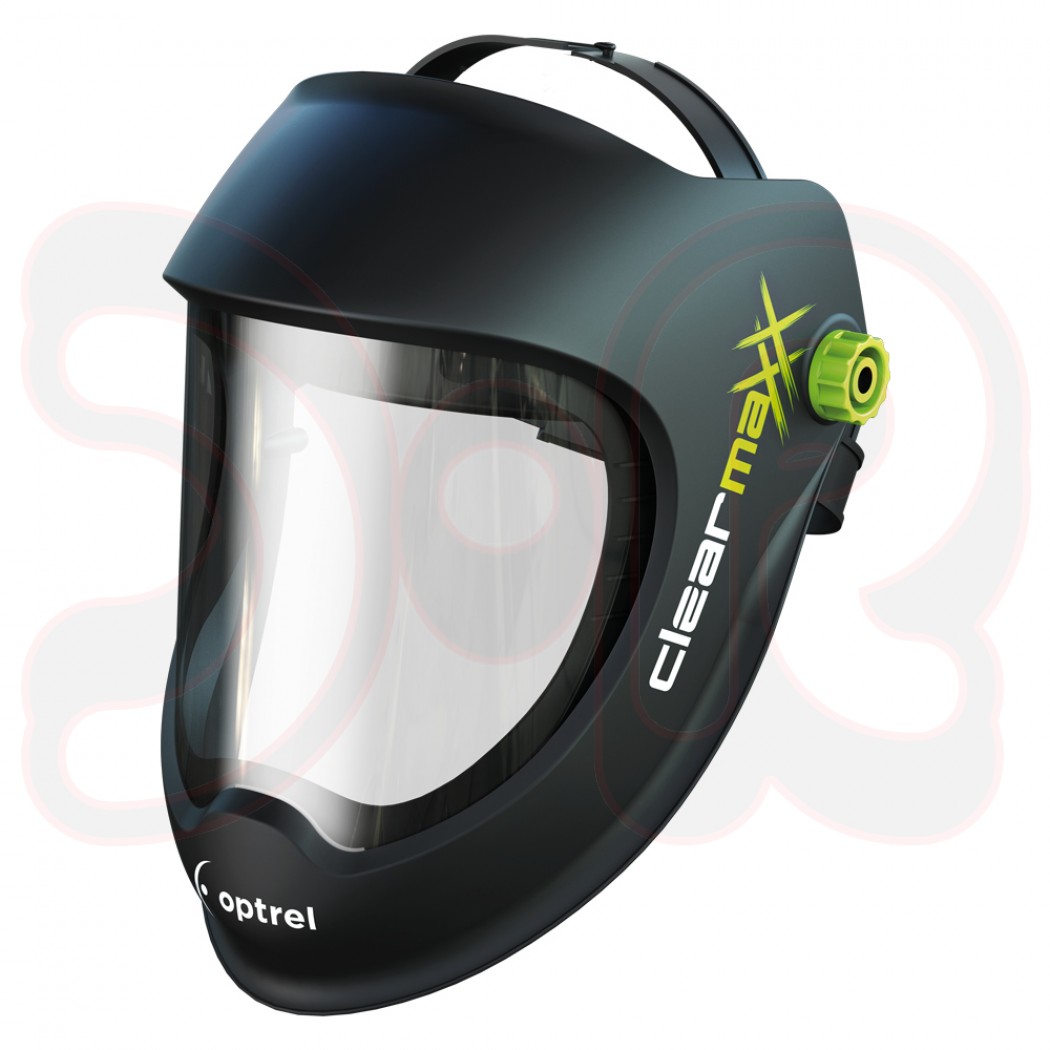 OPTREL Schleifhelm, Gesichtsschutzschirm clearmaxx, schwarz