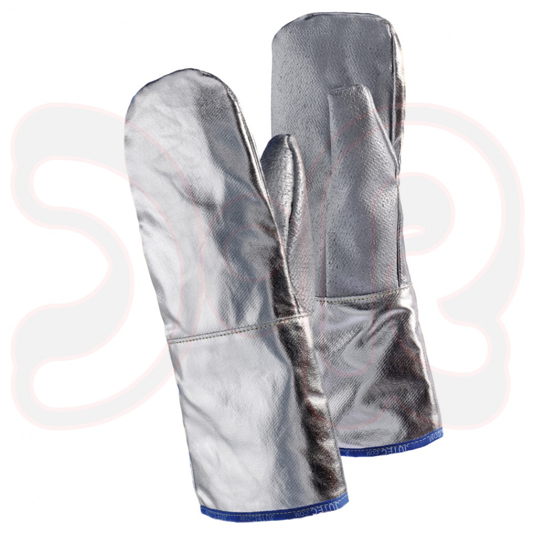 Faust-Handschuh, Länge 380 mm, Hitzeschutz bis 350°C/1000°C, einseitig aluminisiert, Gr. 10