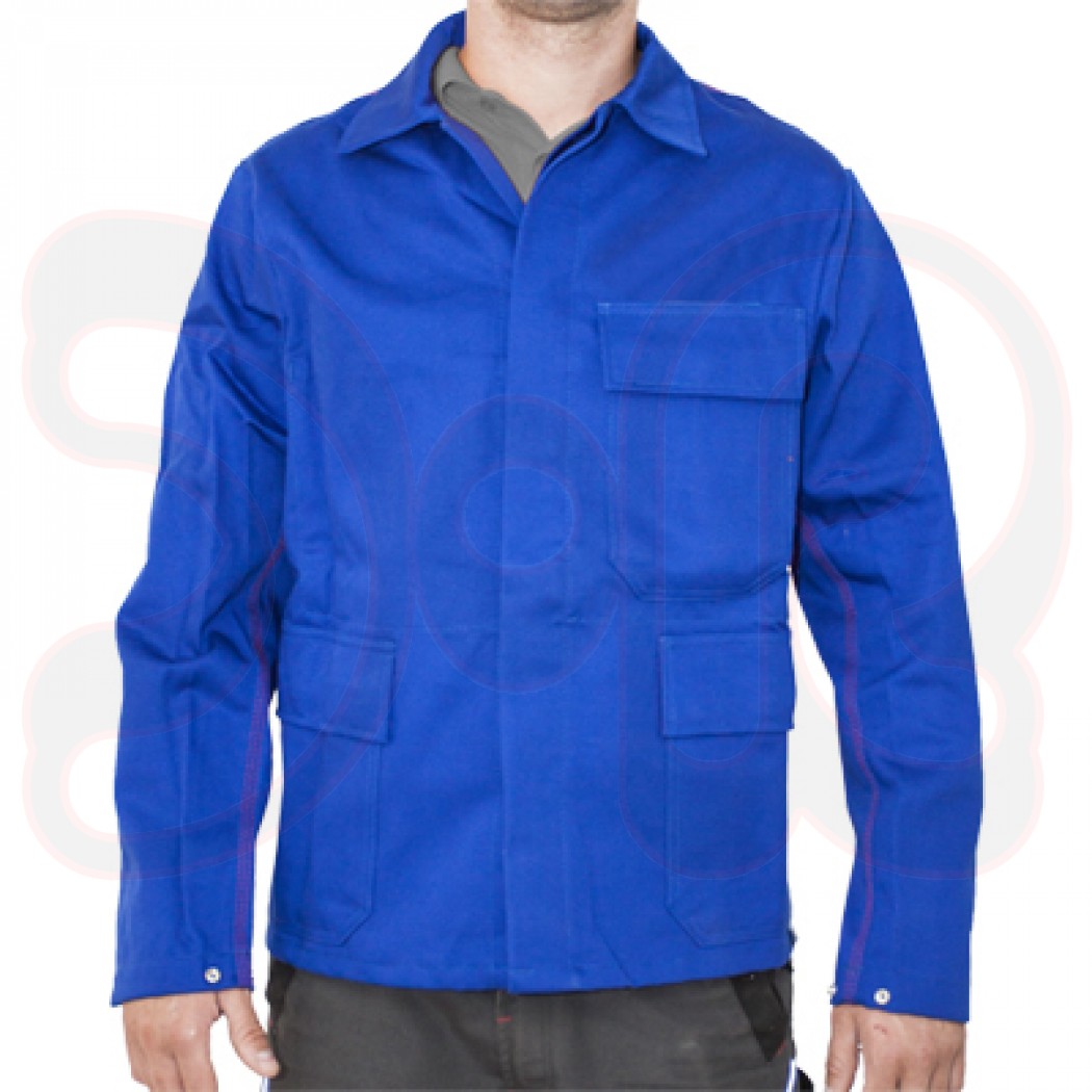 Schweißerjacke blau 340 g/m² Proban Qualität nach EN 470-1, Gr. 46