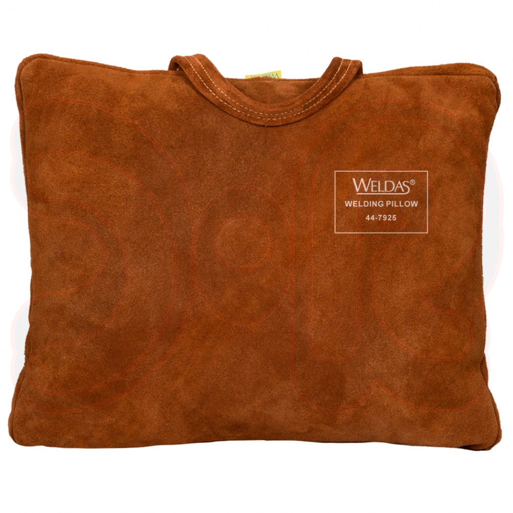 WELDAS Lava Brown Schweißerkissen Rindspaltleder, hitze- und flammenresistent, 39 cm x 33 cm x 3 cm