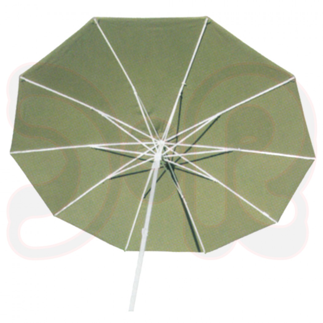 Arbeitsschirm Ø 300 cm oliv-grün Stahlrohrgestell abknickbar