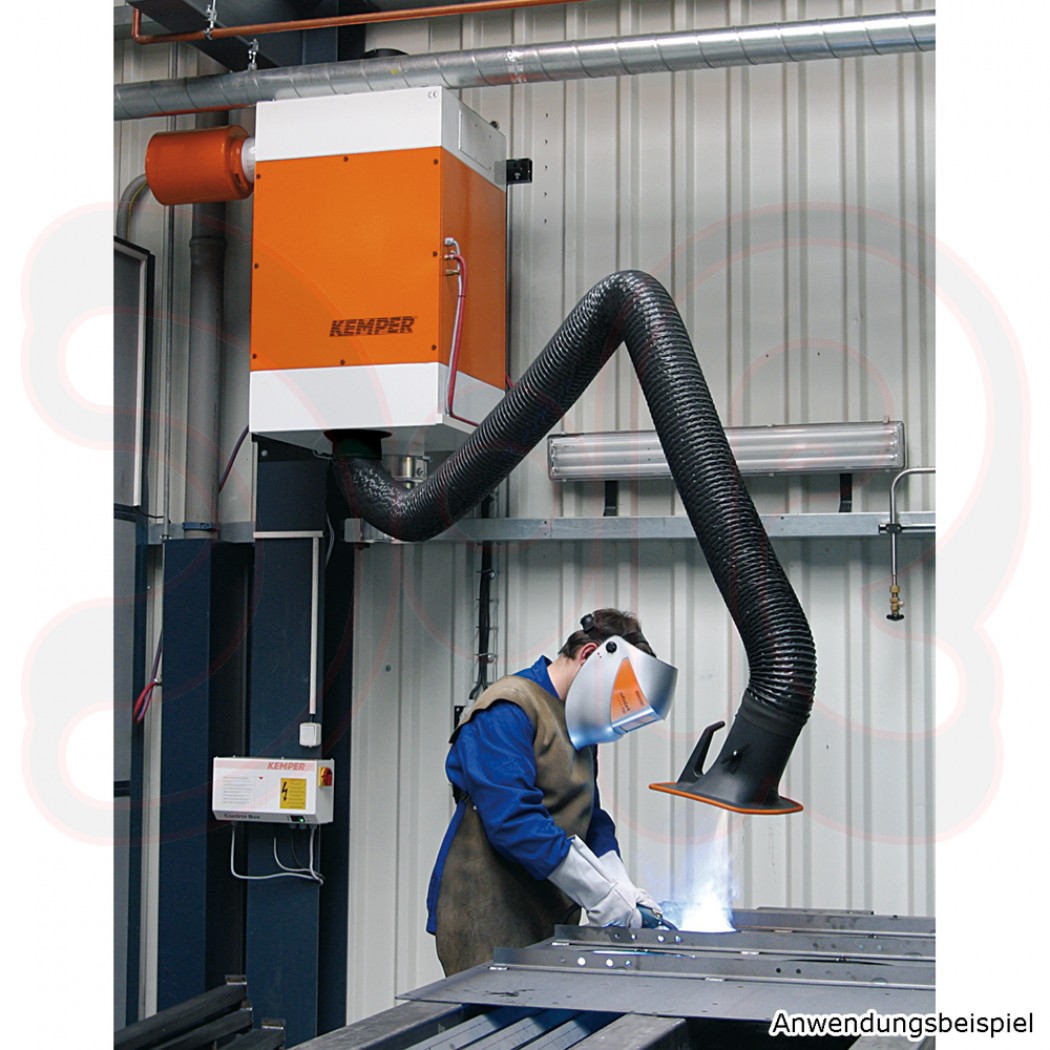 KEMPER Patronenfilter stationär mit 1 Absaugarm 6,0 m, Rohrausführung