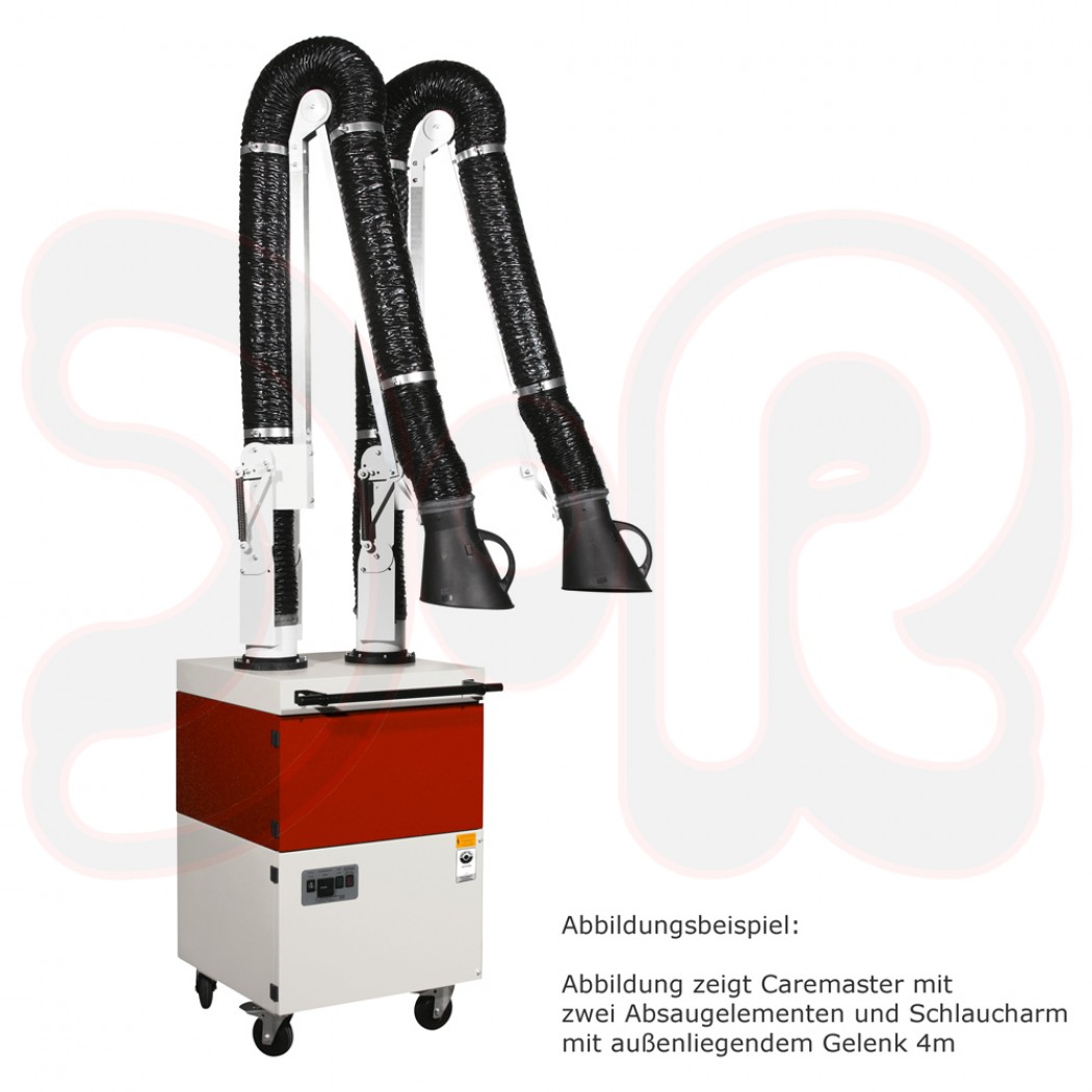 TEKA CAREMASTER Mobile Mechanische Filteranlage IFA geprüft, mit 2 Absaugelementen 2 x Arm 4 m SAG