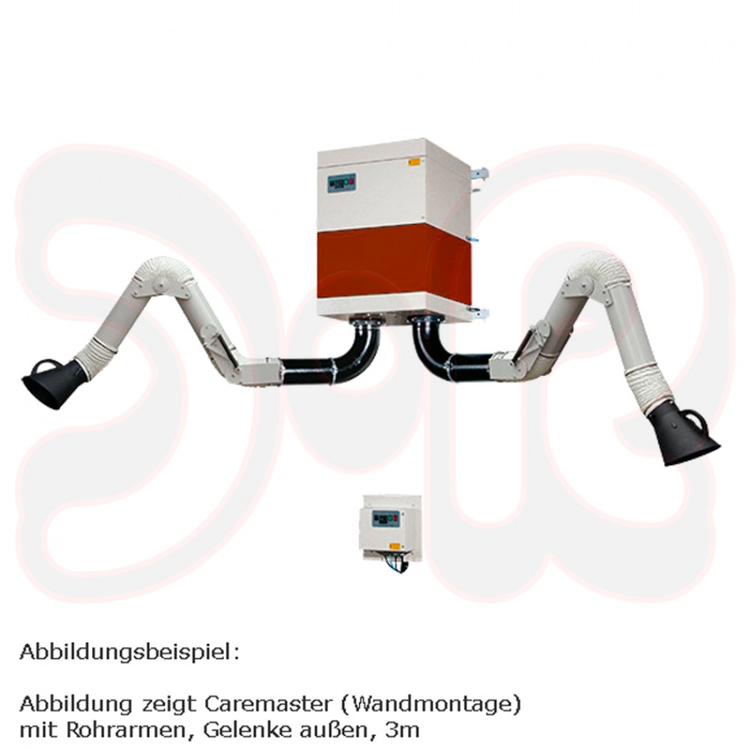 TEKA CAREMASTER Stationäre mechanische Filteranlage mit 2 Absaugelementen 2 x Arm 7 m RAG