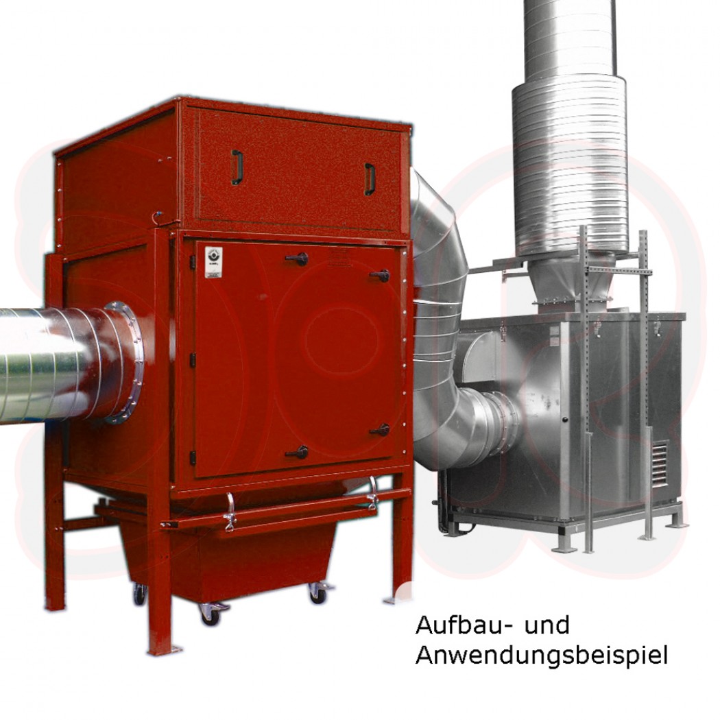 TEKA ZPF 9H - 45 kW (Filterfläche: 540 m²) - Zentrale Absaug- und Filteranlage IFA geprüft