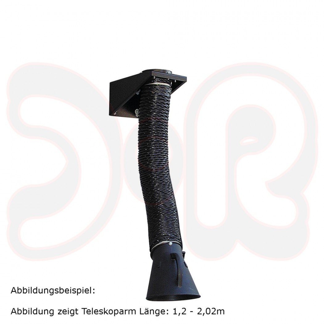 TEKA Teleskop-Absaugarm, - 200 mm, Länge: 1,2 - 2,06m, SAG