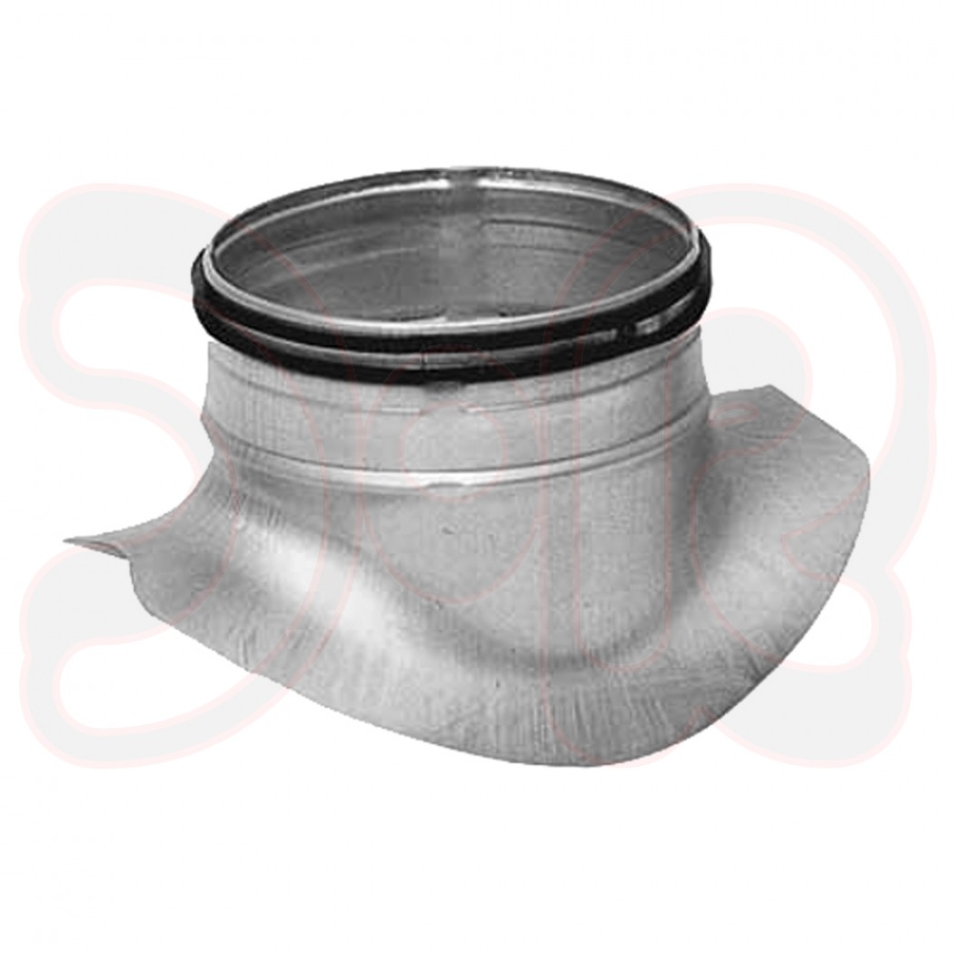 Sattelstutzen 90° mit doppelter Gummilippendichtung d1 Ø 160mm, d3 Ø 150mm