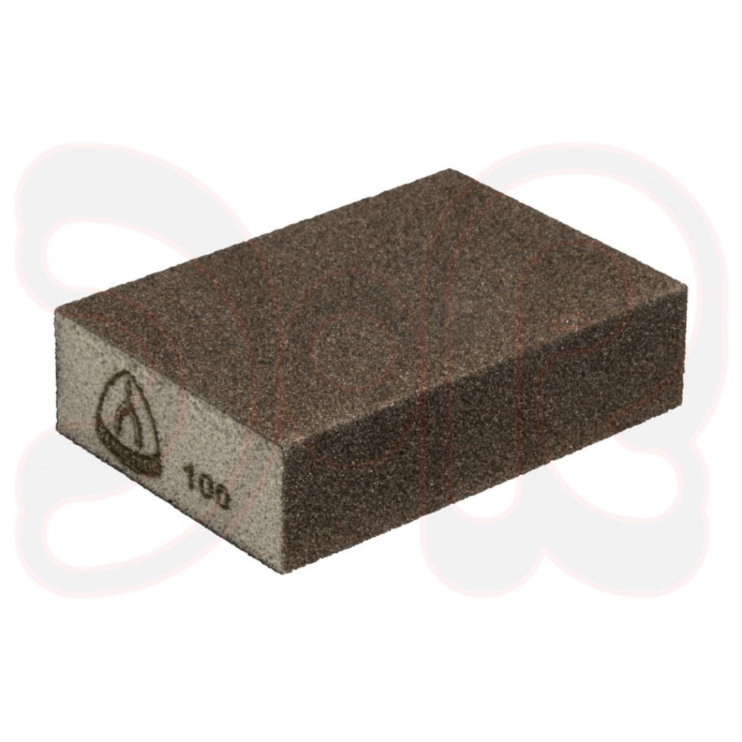 KLINGSPOR SK 500 Schleifklotz Korund, 70 x 100 x 25 mm, Korn 60, Hard