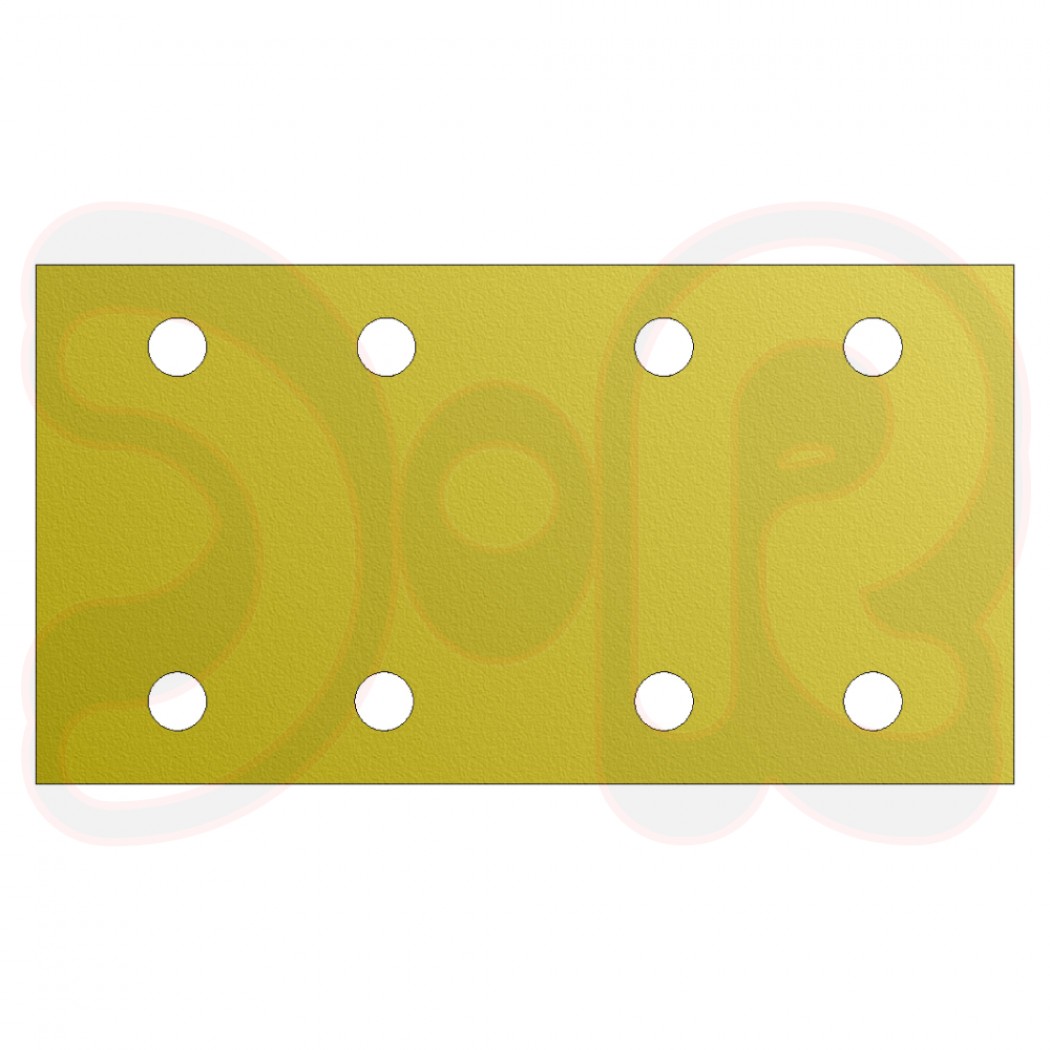 3M Schleifstreifen Klett Hookit 255P Loch: LS404G , L: 175mm B: 93mm, Korn: P400