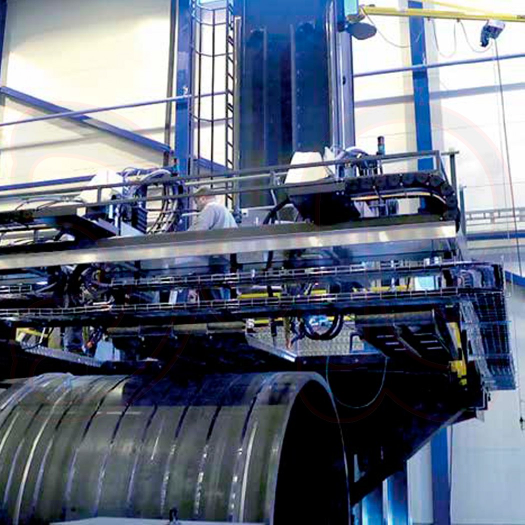 SCAPP Automation Schweißplattform SP4 für Werkstücke bis Ø 8,0 m, zweiseitig, 2 + 2 Schweißköpfe