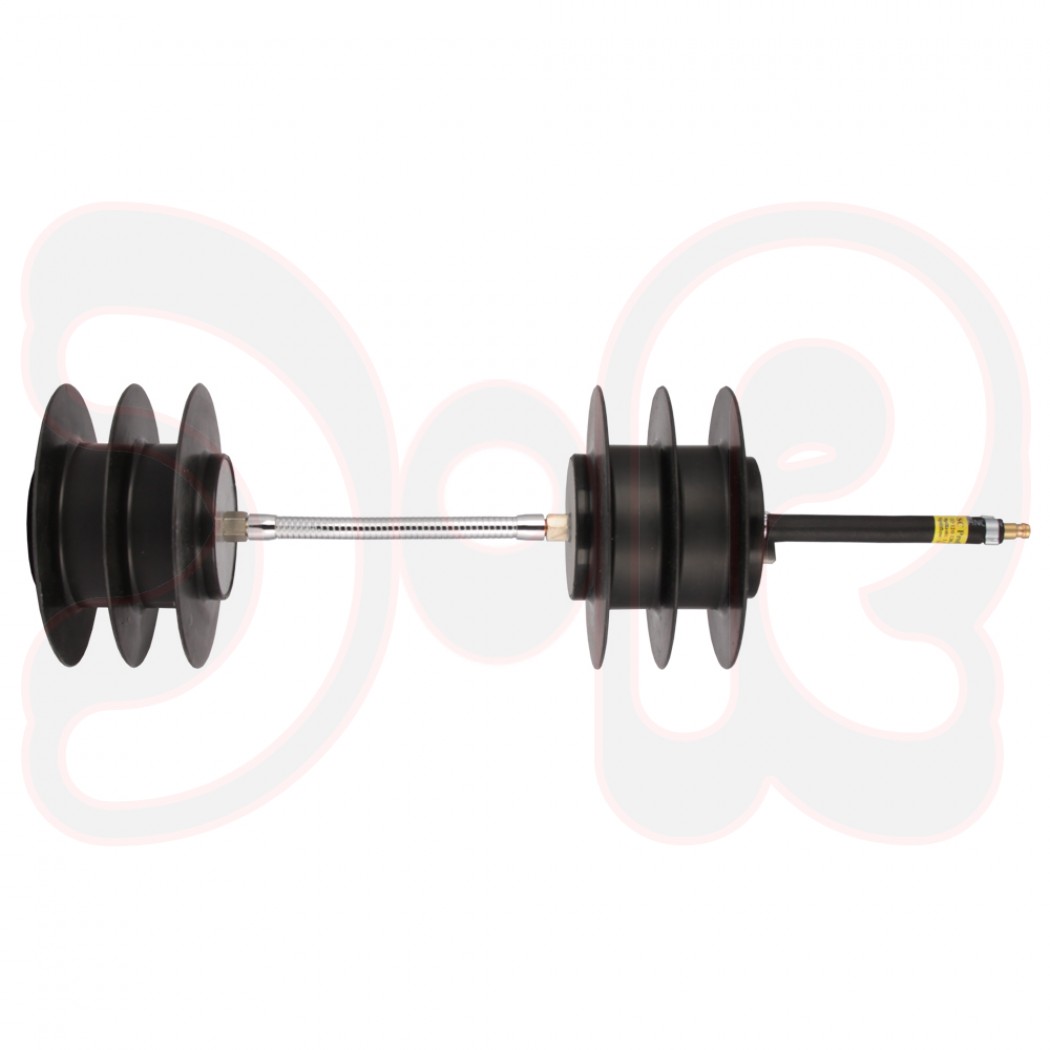 Schutzgasfingersystem SC Profi Ø 145 mm mit 150 mm lg Feder-Verbindung für Rohrinnen Ø 120-136 mm,