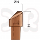 Elektrode Ø 12 mm mit außermittiger Spitze für PN 4,6,8,12,18,25; PN55X; PFB; BSM-BSP
