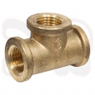 Messing T-Stück 1/4 i x 1/4 i x 1/4 i