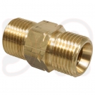 Doppelnippel mit Innenkonus 45°, DIN 8542 - G 1/4" RH auf G 3/8" RH