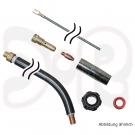 BINZEL Kombi-Brennerhals ABIMIG AT 255 TM 45 Grad 160mm lang 85mm hoch ST1,0 NW16