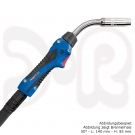 BINZEL MIG/MAG Brenner ABIMIG W T 440 - 1,2 mm, 50°, L: 145, H: 85 PVC 4,0m WZ-2, Taster lang