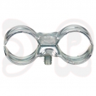 Doppelschlauchklemme Stahl verzinkt 16/16mm