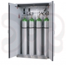 G90 Druckgasflaschenschrank für 4 Flaschen, 1400 x 615 x 2050 (lichtgrau) gemäß DIN EN 14470-2