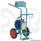 SCAPP Flaschenwagen f. 2 x 50 l Flaschen, m.Schlauchaufrollhalterung, 10 m Schlauchpaket, Vollgummi