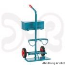 SCAPP Flaschenwagen f. 1 x 10 l & 1 x 11 kg Gasflaschen, Standplatte, Werkzeugkasten, Vollgummiräder