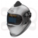 OPTREL Automatik-Schweißhelm crystal2.0 Frischlufthelm (e3000) silber, mit Industriehelm weiß