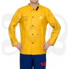 WELDAS Golden Brown Schweißerjacke, Voll-Leder, 81 cm Länge, Gr. L