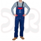 WELDAS Fire Fox Latzhose mit Brustschutz, blau, aus 305 g/m² feuerres. Baumwolle, EN 470-1, Gr. XL
