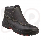 Schweißerstiefel Tiger-Steel III, Gr. 45, aus Narbenleder, mit Klettverschluss, EN ISO 20349-2:2017