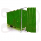 Schweißerschutzvorhang B=1400 x H=3000 x D=0,4, eurogrün, nach DIN EN 1598