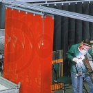 Lamellen mit Lochung, 300x2 mm, für 66% Überlappung, rotorange nach DIN EN1598